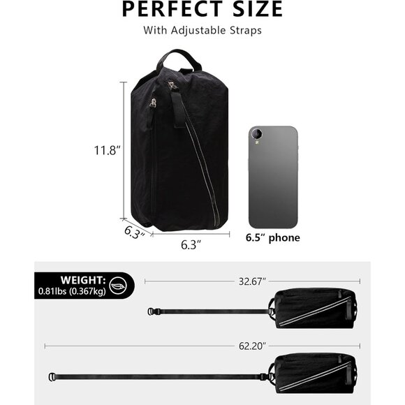 Green 8L Compact Waterproof Gym Bag for Women & Men, Lightweight & Multi-Functio - Picture 4 of 6